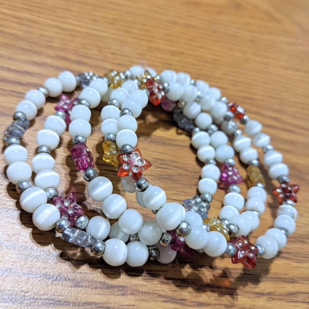 Handmade Moon Stars Wrap Bracelet